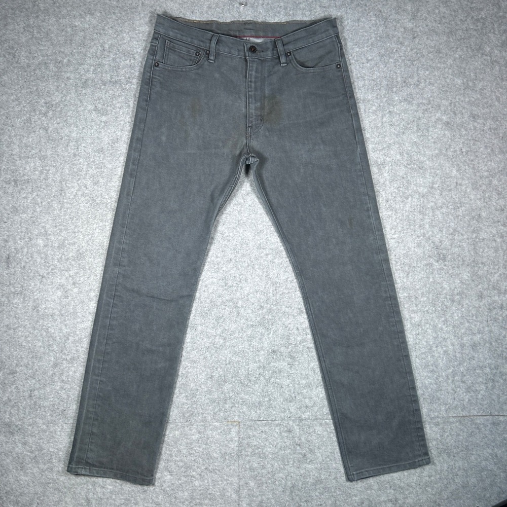 Levi's 504‎ denim jeans mens 33x32(32x31) Grey Straight Fit Casual workwear